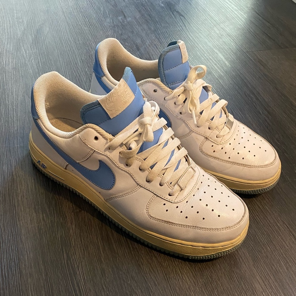 Cream Blue and White Air Force One - Picture 3 of 4